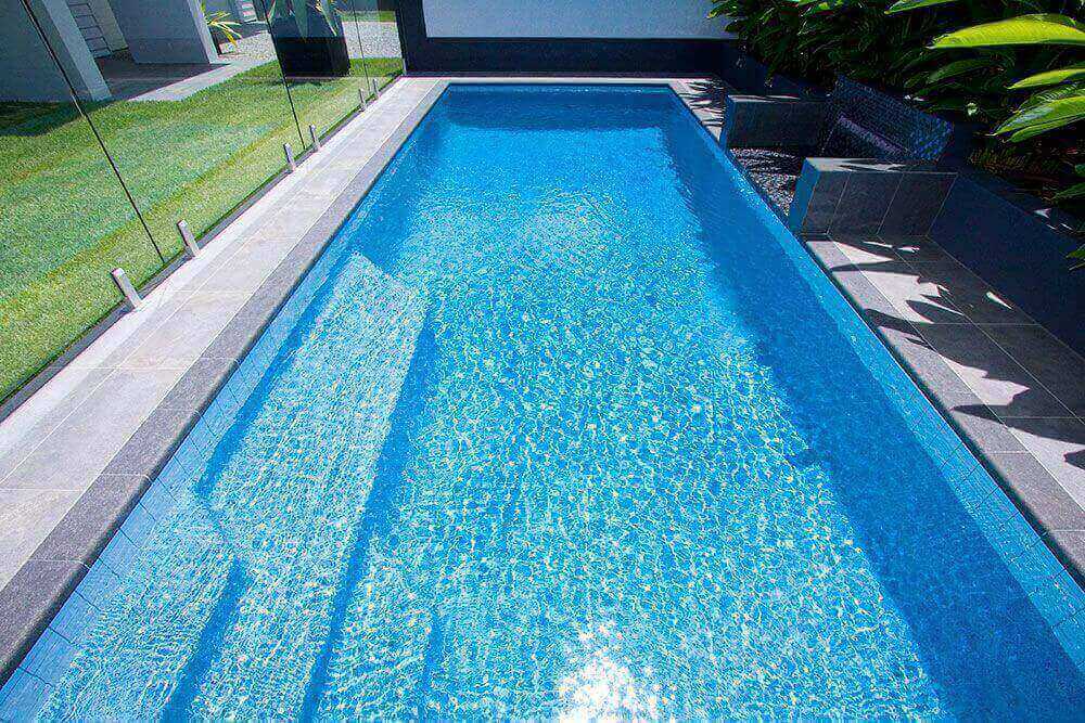 custom glass bead finish in swimming pool