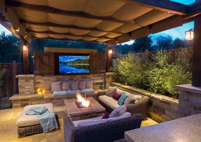 Arcadia outdoor home theater systems
