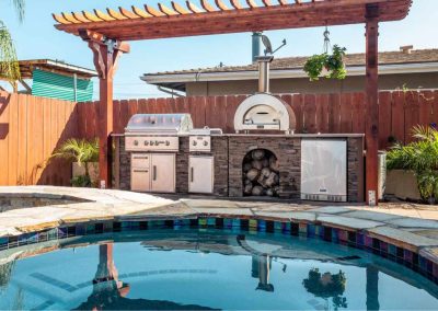 Arcadia outdoor kitchen areas